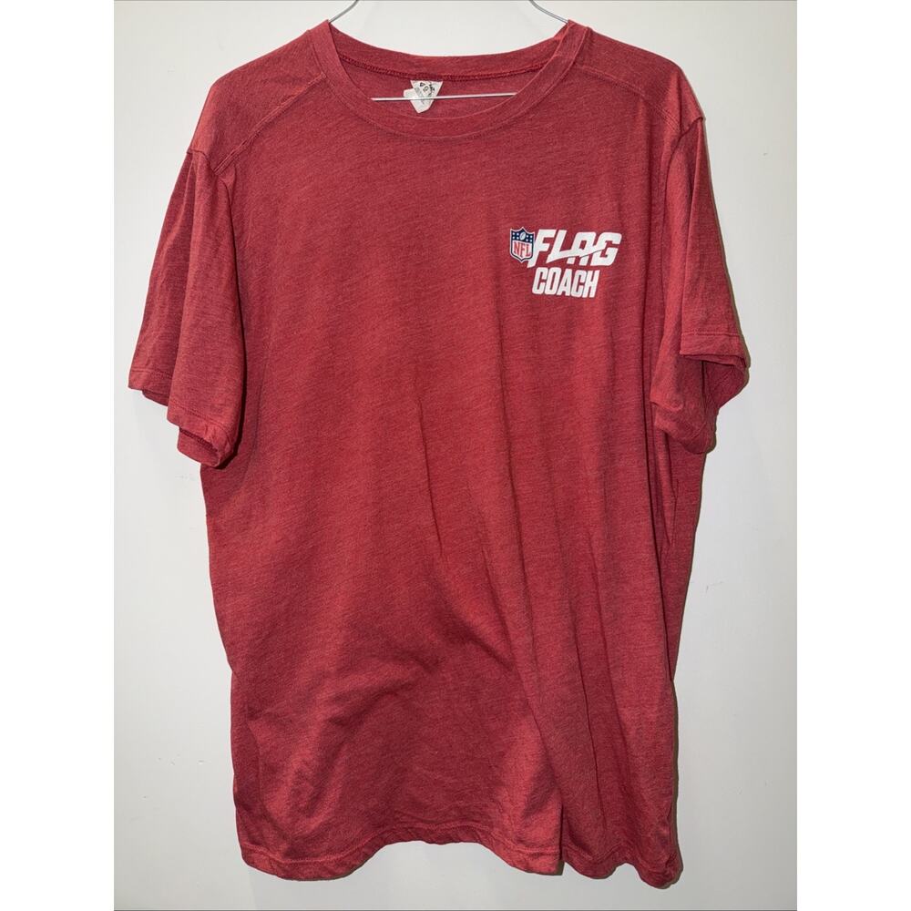 National Football League NFL Flag Football Coach Red Shirt Men's size Large
